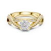 Twisted Infinity Diamond Solitaire Ring