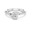 Timeless Diamond Engagement Ring with Pav?-Set Band and Classic Four-Prong Setting