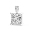 Elegant Princess Cut Diamond Pendant