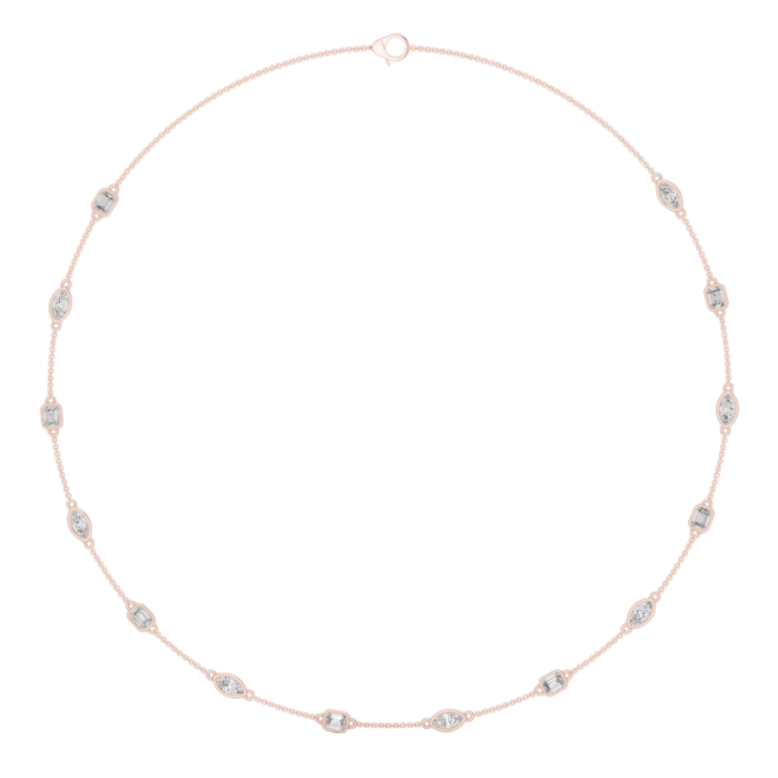 Starlit Path Diamond Necklace