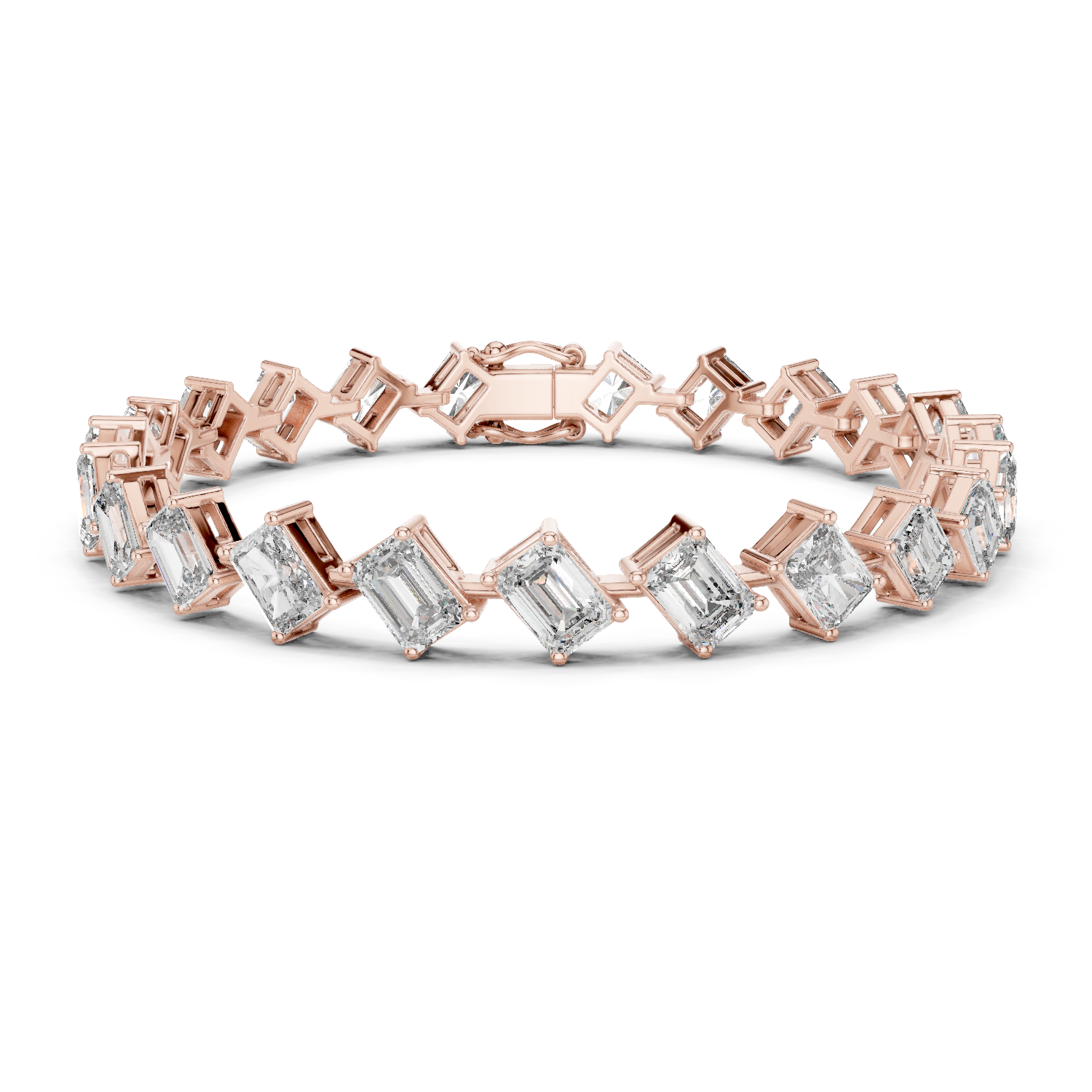 Elegant Square Diamond Bracelet