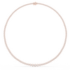 Classic Round Diamond Tennis Necklace