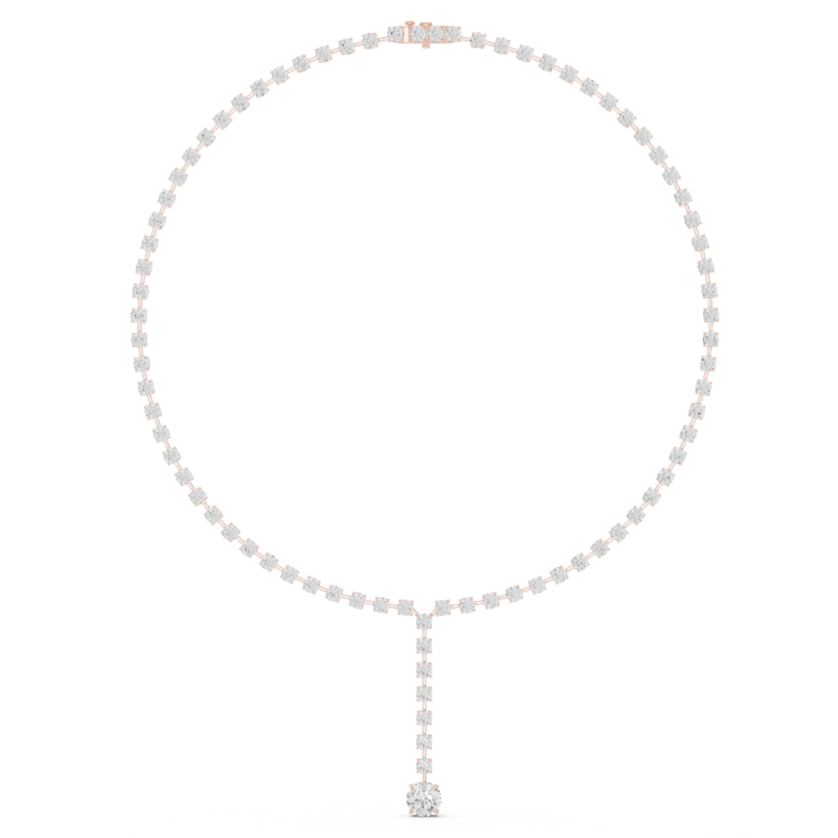 Radiant Tear Diamond Necklace