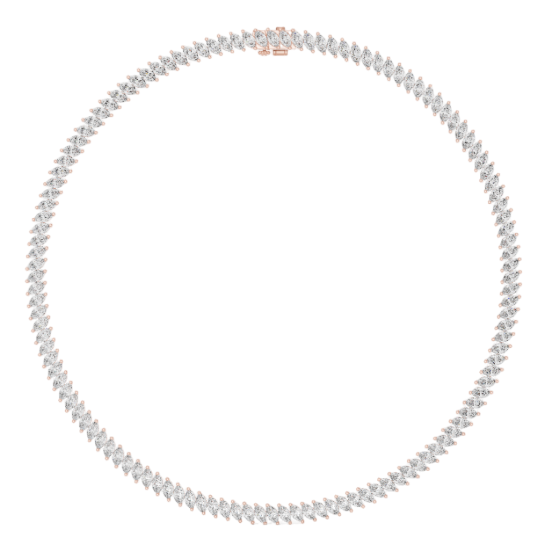 Eternal Flame Diamond Collar Necklace
