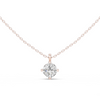Round brilliant-cut diamond pendant