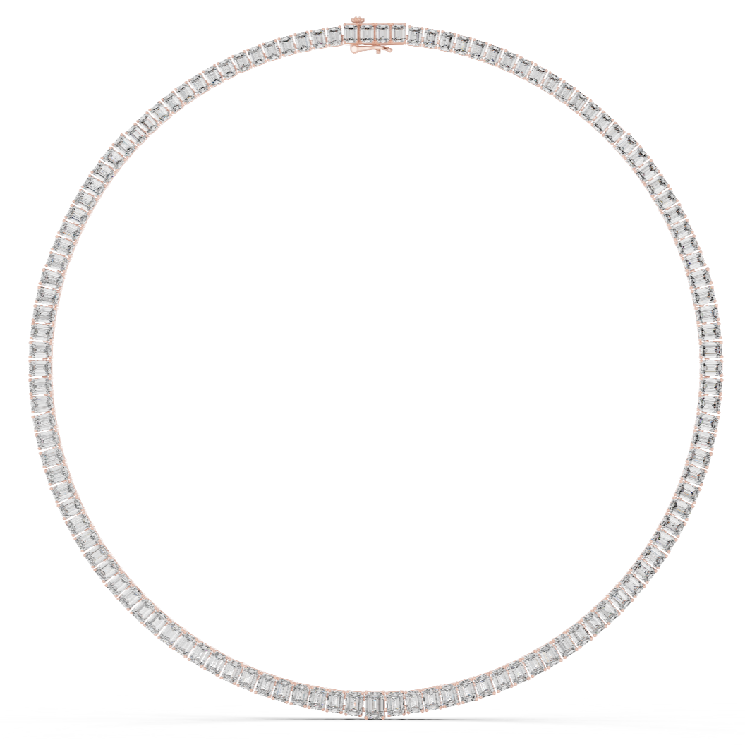 Brilliantly Crafted Diamond Tennis Necklace