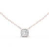 Princess Cut Solitaire Pendan