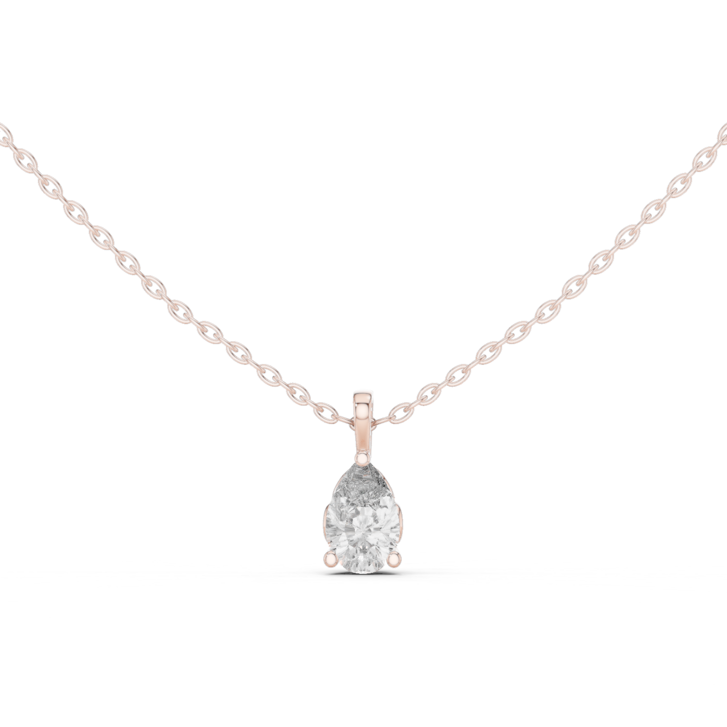 a classic three-prong setting with a polished bail.