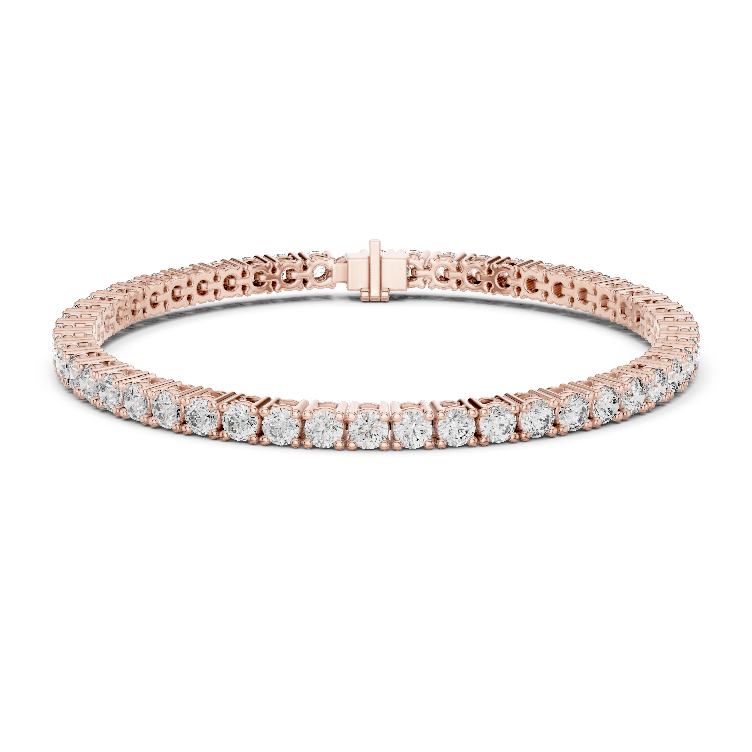 Round Brilliant Diamond Tennis Bracelet
