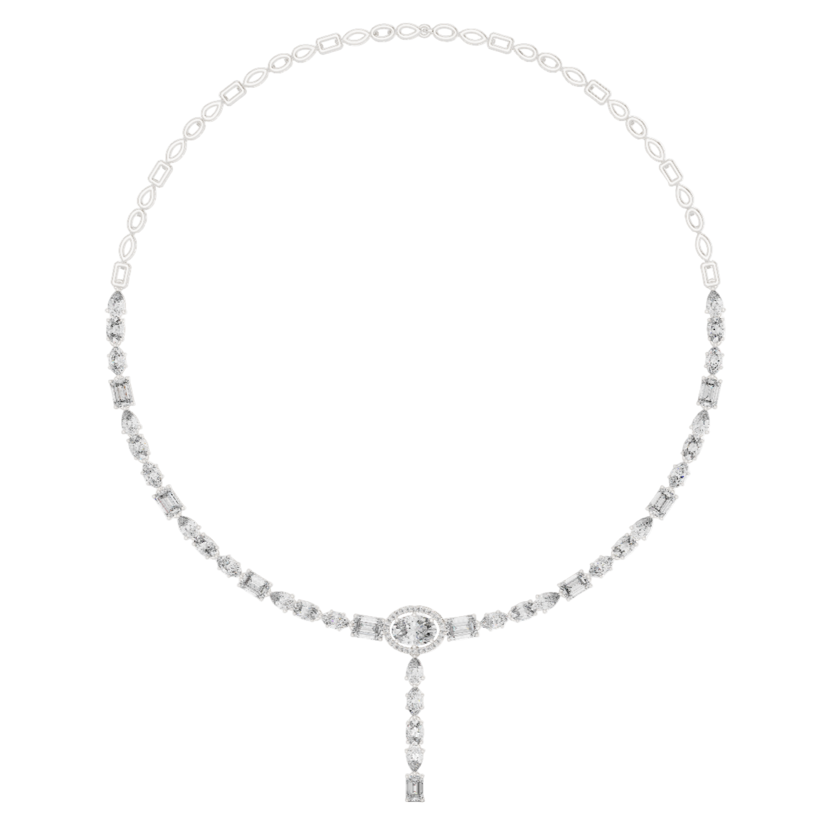 Celestial Radiance Drop Necklace