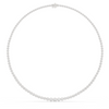 Classic Round Diamond Tennis Necklace