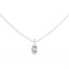 classic elegance stunning oval-shaped diamond pendant
