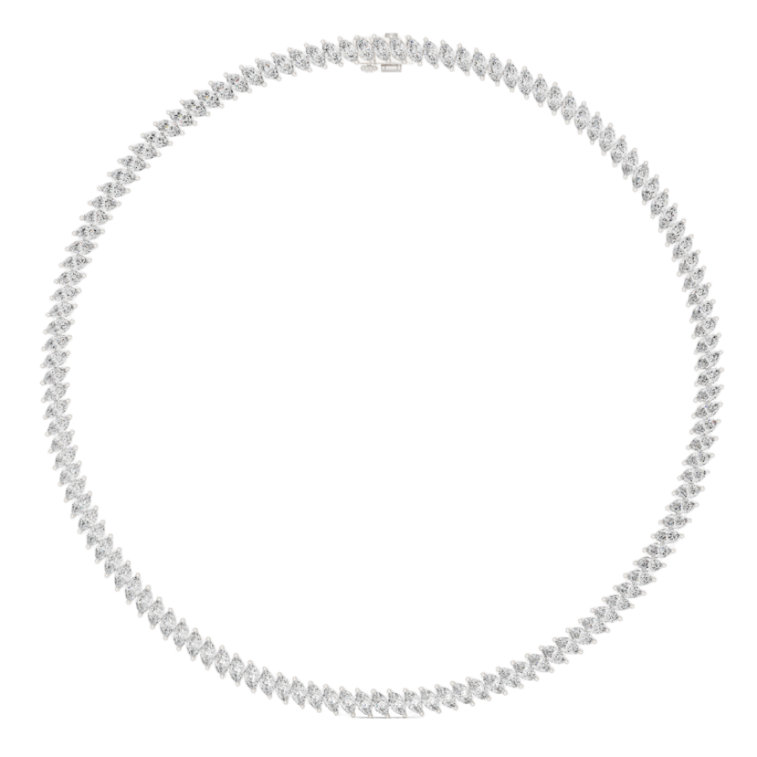Eternal Flame Diamond Collar Necklace