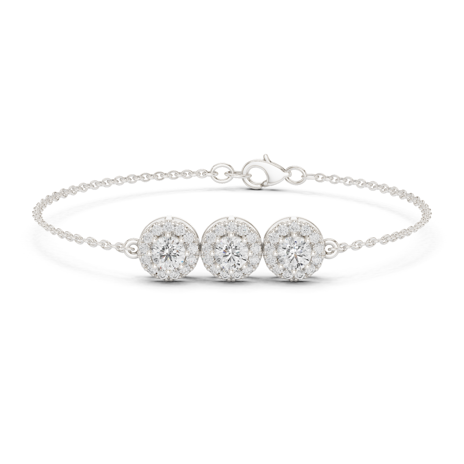 Timeless Trio Rose Gold Diamond Bracelet