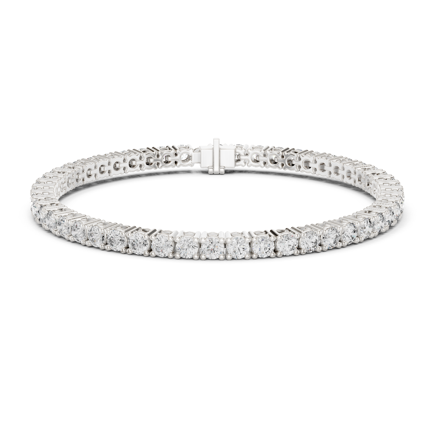 Round Brilliant Diamond Tennis Bracelet