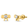 Radiant Bow Ties Ear Studs