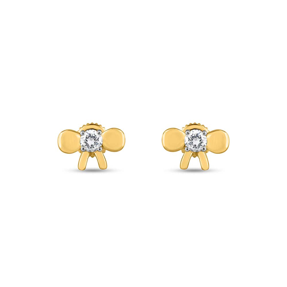 Radiant Bow Ties Ear Studs