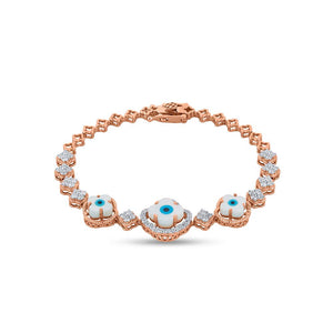 Ethereal Evil Eye Blossom Bracelet
