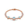 Ethereal Evil Eye Blossom Bracelet