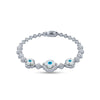 Ethereal Evil Eye Blossom Bracelet
