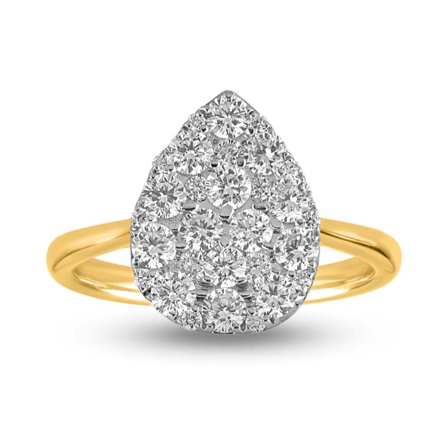 Evangeline Gold Diamond Ring
