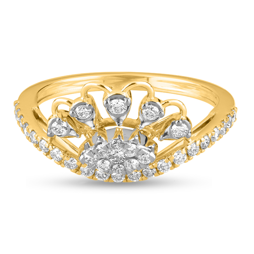 Golden Goddess Diamond Ring