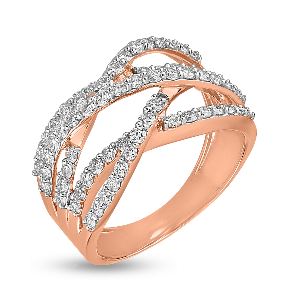 Tourmalinated Tour Diamond Ring