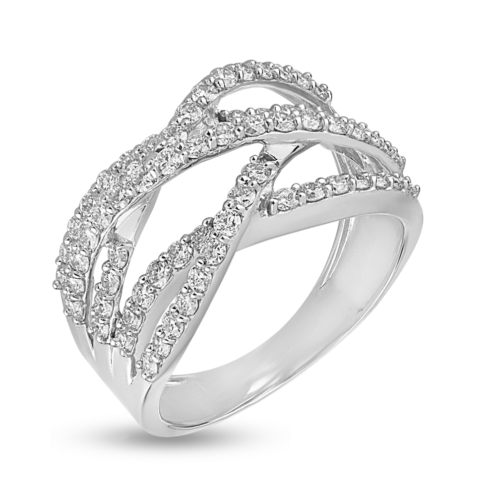 Tourmalinated Tour Diamond Ring