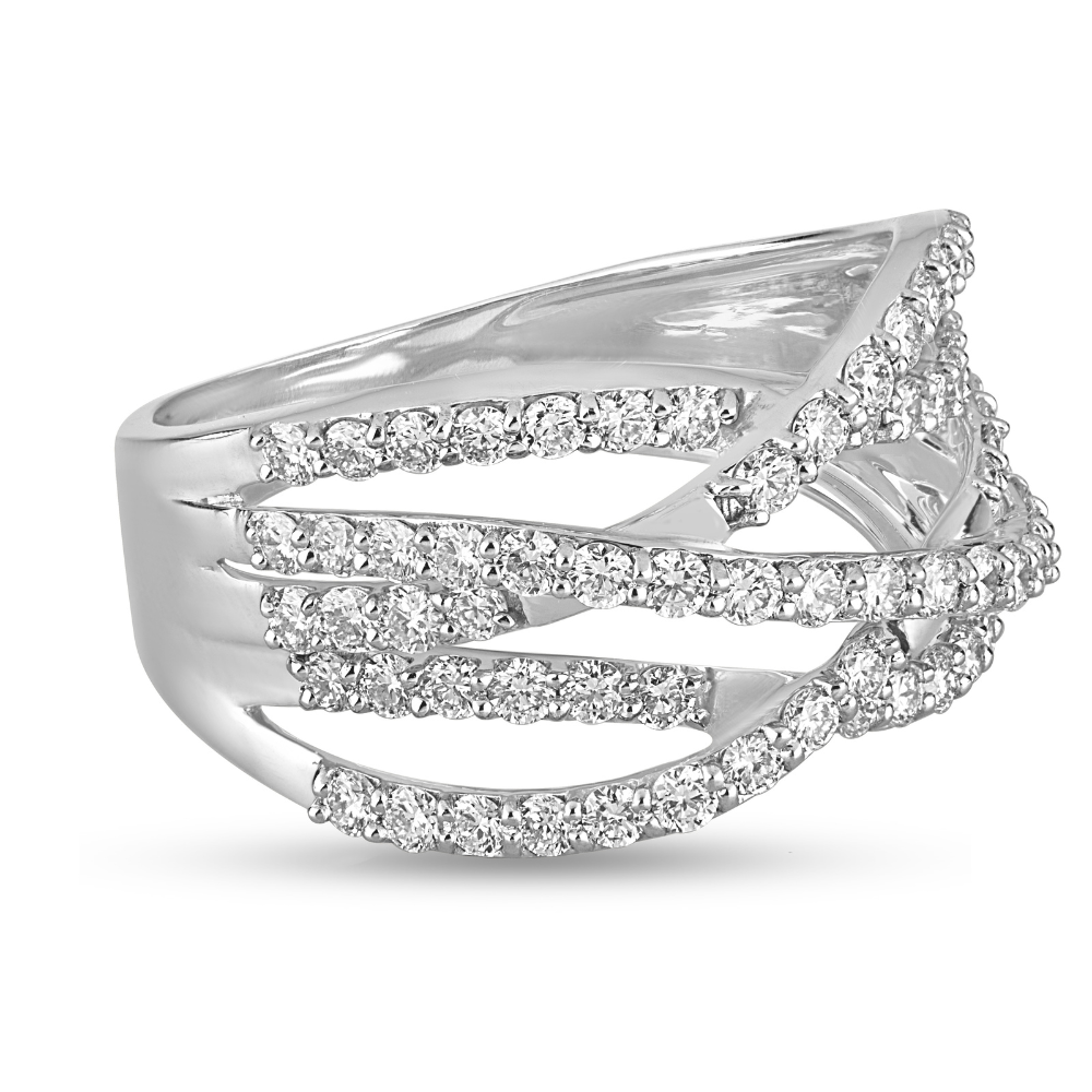 Tourmalinated Tour Diamond Ring