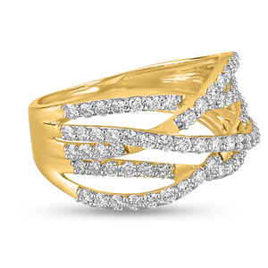 Tourmalinated Tour Diamond Ring