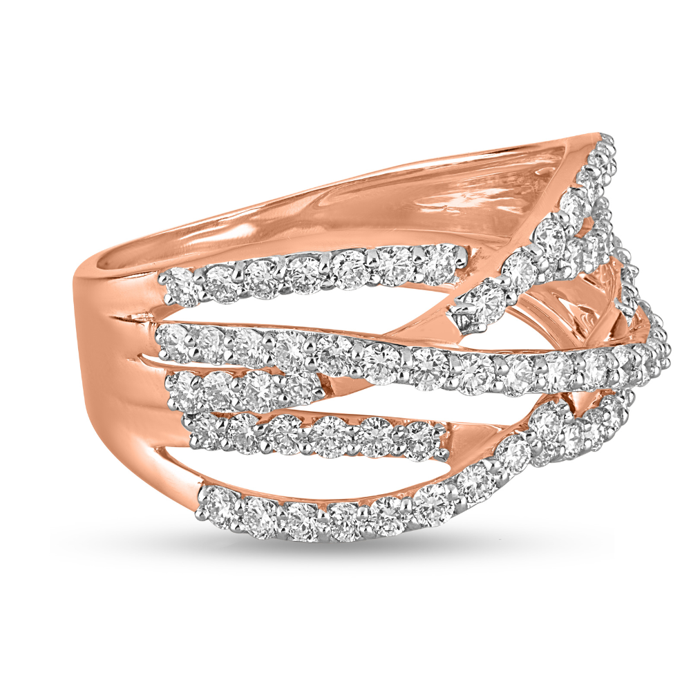 Tourmalinated Tour Diamond Ring