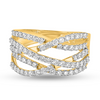 Tourmalinated Tour Diamond Ring