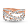 Tourmalinated Tour Diamond Ring