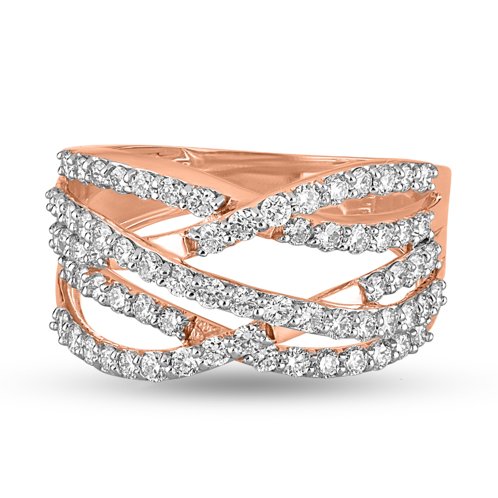 Tourmalinated Tour Diamond Ring