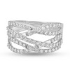 Tourmalinated Tour Diamond Ring