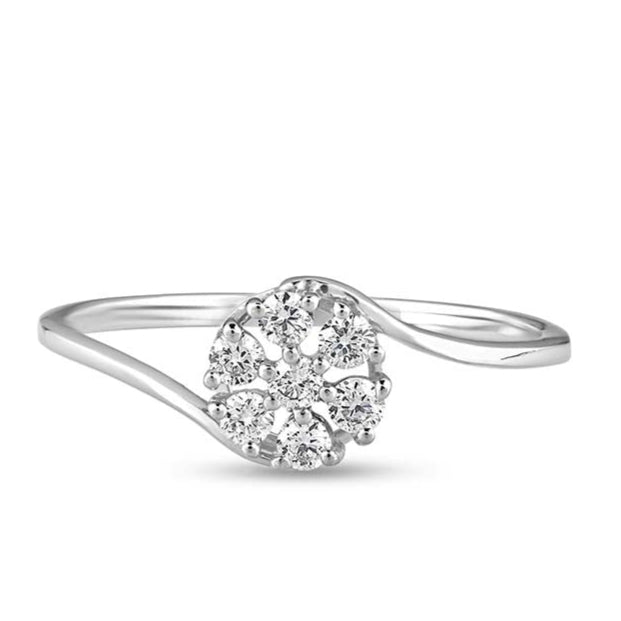 Iolite Illusion Diamond Ring