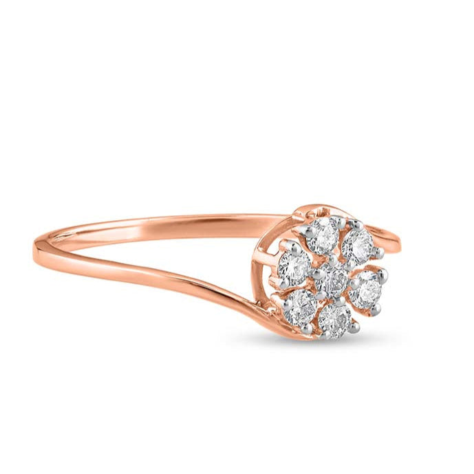 Iolite Illusion Diamond Ring