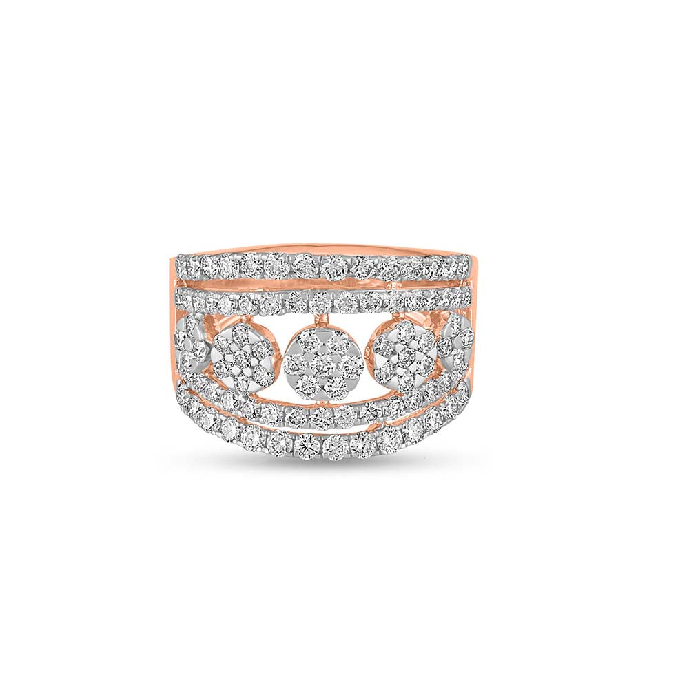 Garnet Glamour Diamond Ring