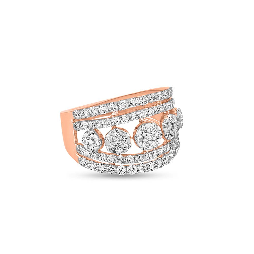 Garnet Glamour Diamond Ring