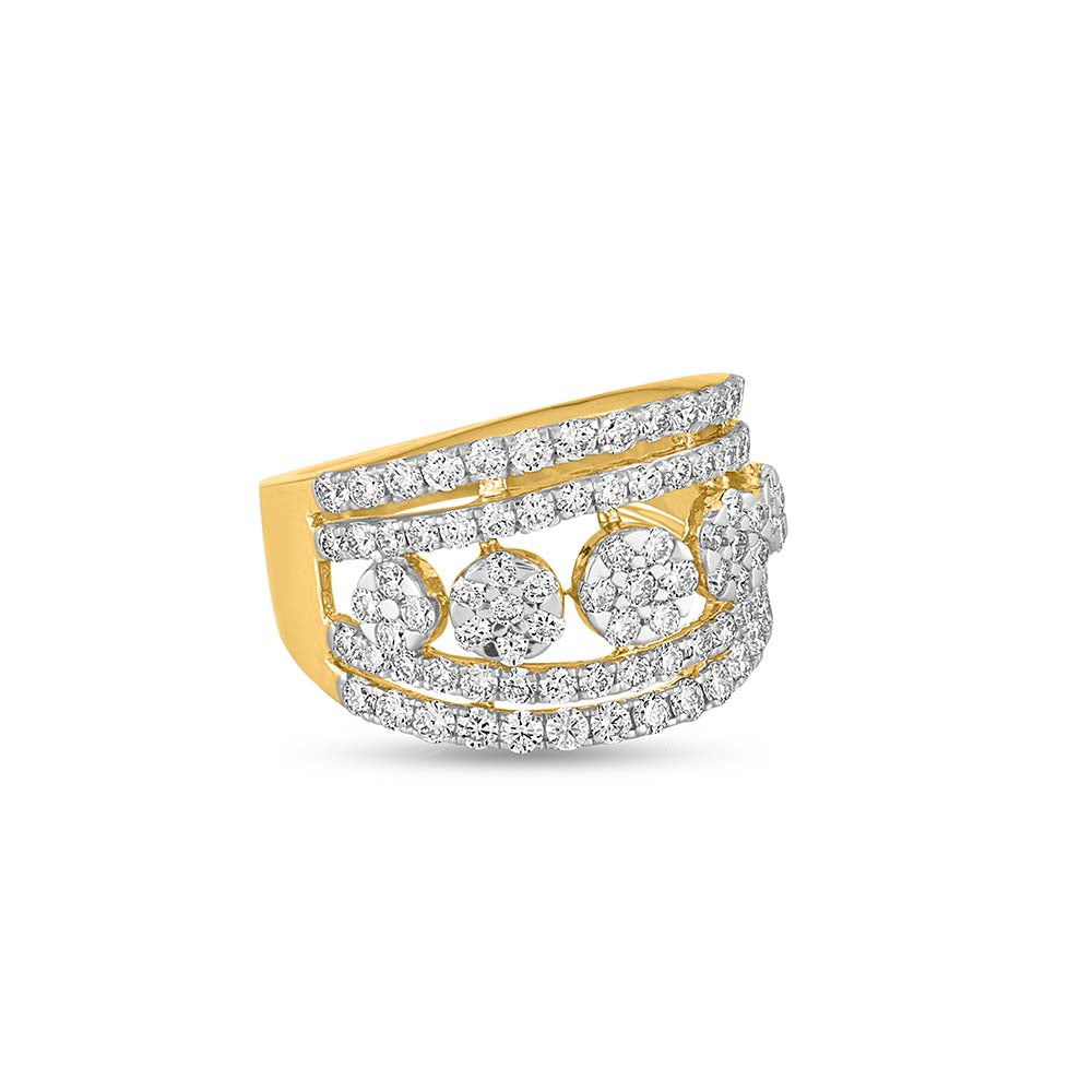 Garnet Glamour Diamond Ring