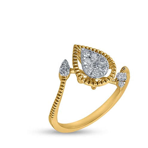 Ethereal Droplet Sparkle Ring