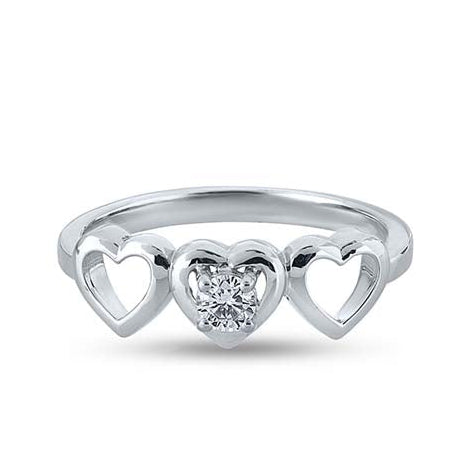 Trio Of Hearts Elegance Ring