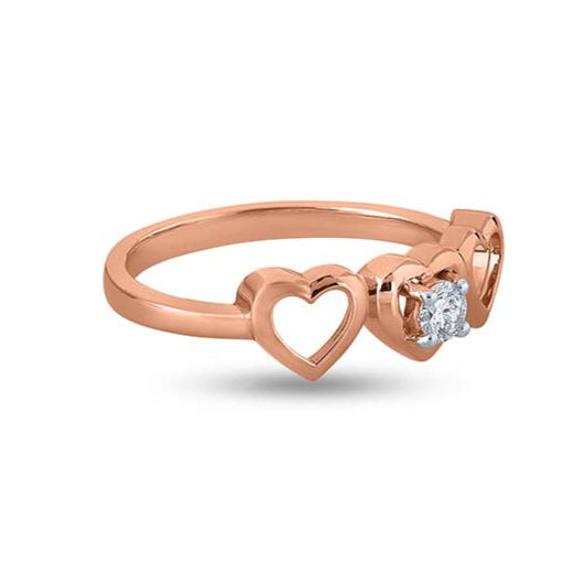 Trio Of Hearts Elegance Ring