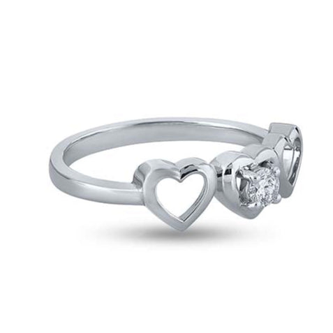 Trio Of Hearts Elegance Ring