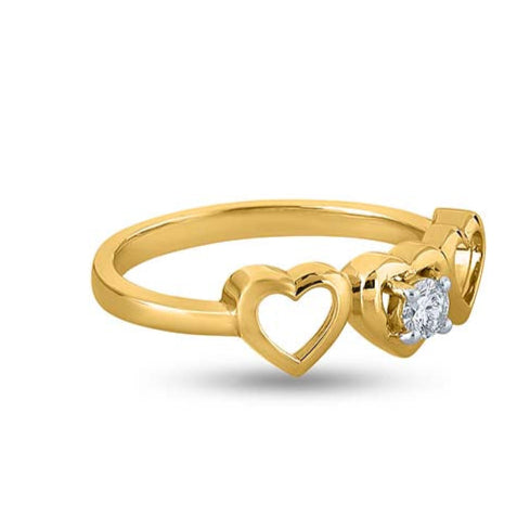 Trio Of Hearts Elegance Ring