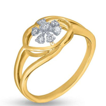 Floral Halo Brilliance Ring