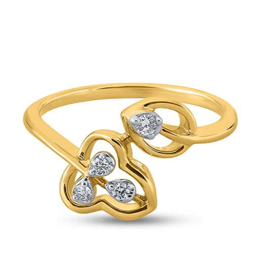 Leafy Duo Radiance Ring