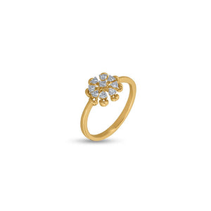 Lustrous Diamond Botanique Ring