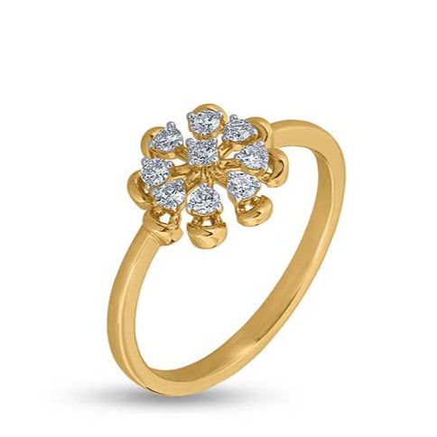 Lustrous Diamond Botanique Ring