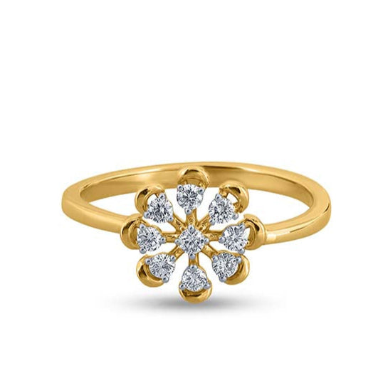 Lustrous Diamond Botanique Ring
